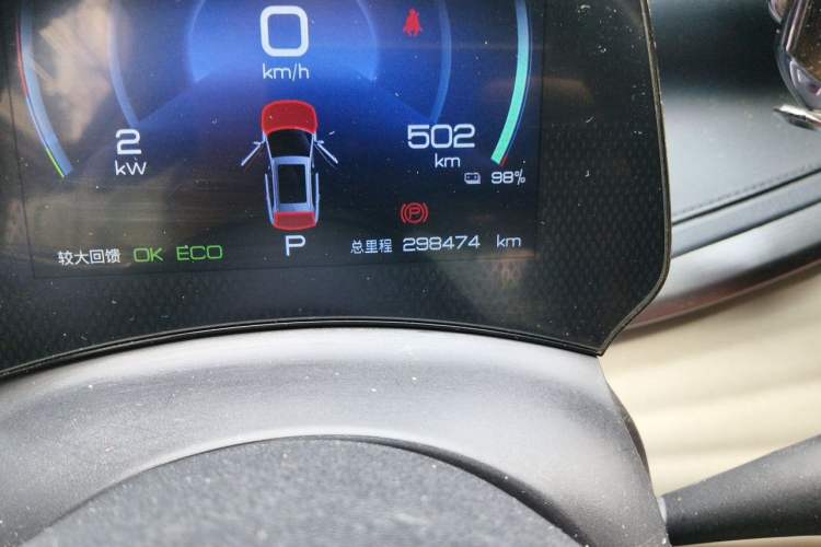 Used BYD Yuan PLUS 2022 510 km Luxury Version Odometer Close Up