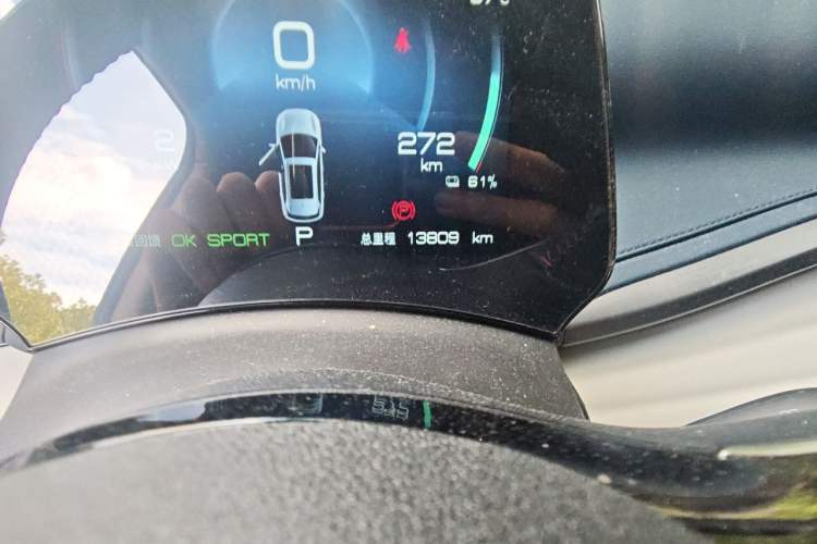 Used BYD Yuan PLUS 2022 510 km Luxury Version Odometer Close Up