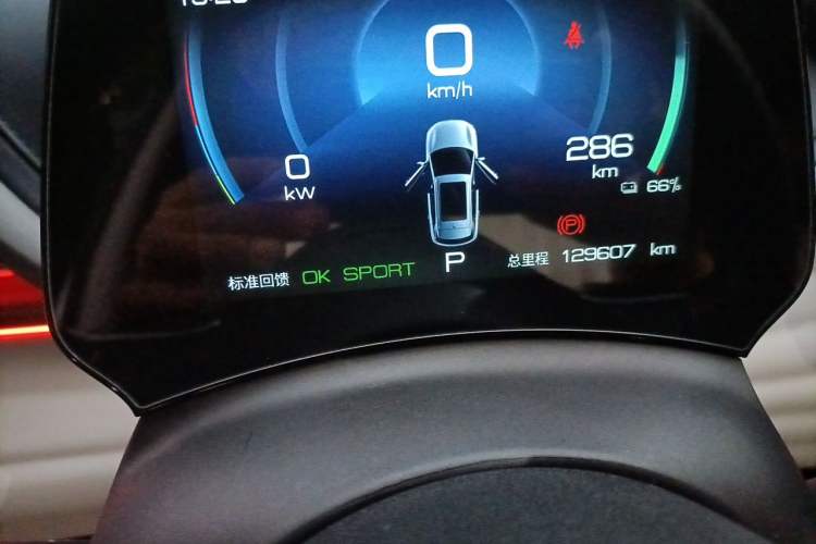 Used BYD Yuan PLUS 2022 430 km Luxury Version Odometer Close Up