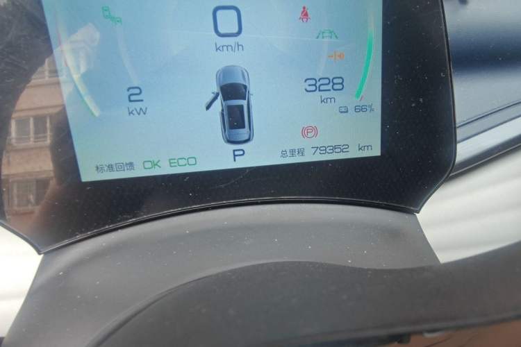 Used BYD Yuan PLUS 2022 510 km Flagship Version Odometer Close Up