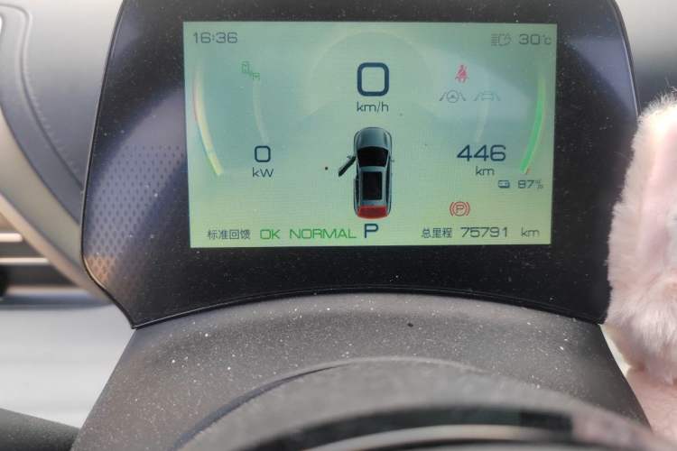 Used BYD Yuan PLUS 2022 510 km Flagship Version Odometer Close Up