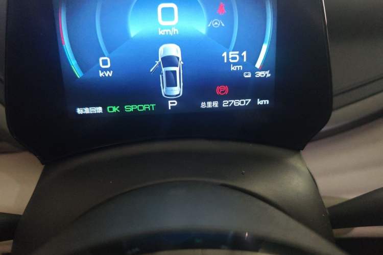 Used BYD Yuan PLUS 2022 430 km Luxury Version Odometer Close Up