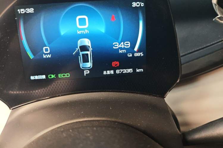 Used BYD Yuan PLUS 2022 510 km Luxury Version Odometer Close Up