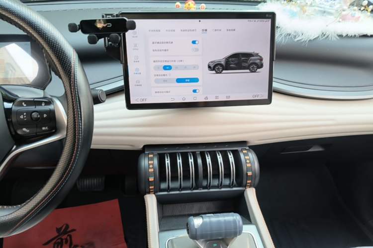 Used BYD Yuan PLUS 2023 Champion Edition 430KM Superior Model Audio And AC Panel