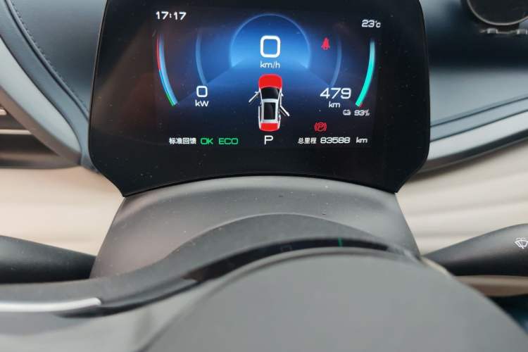 Used BYD Yuan PLUS 2023 Champion Edition 510KM Leading Model Odometer Close Up