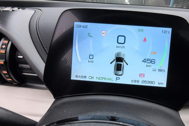 Used BYD Yuan PLUS 2023 Champion Edition 510KM Superior Model Odometer Close Up