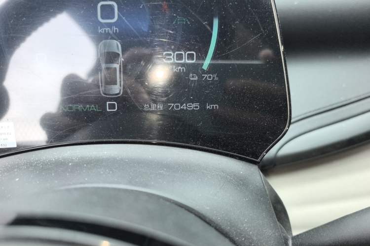 Used BYD Yuan PLUS 2023 Champion Edition 430KM Superior Model Odometer Close Up