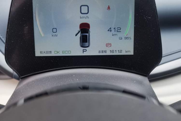 Used BYD Yuan PLUS 2023 Champion Edition 430KM Leading Model Odometer Close Up