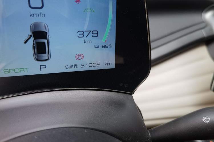 Used BYD Yuan PLUS 2023 Champion Edition 430KM Superior Model Odometer Close Up