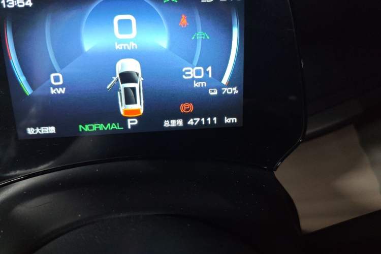 Used BYD Yuan PLUS 2023 Champion Edition 430KM Superior Model Odometer Close Up
