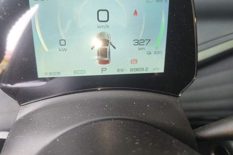 Used BYD Yuan PLUS 2024 Honor Edition 510KM Beyond Model Odometer Close Up