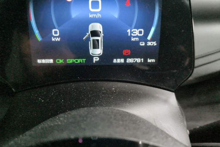 Used BYD Yuan PLUS 2024 Honor Edition 430KM Beyond Model Odometer Close Up
