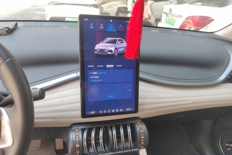 Used BYD Yuan PLUS 2024 Honor Edition 430KM Beyond Model Audio And AC Panel