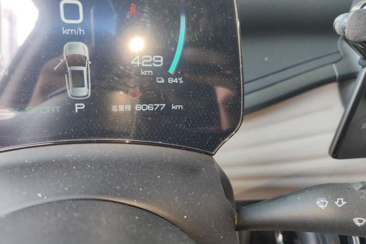 Used BYD Yuan PLUS 2024 Honor Edition 510KM Leading Model Odometer Close Up