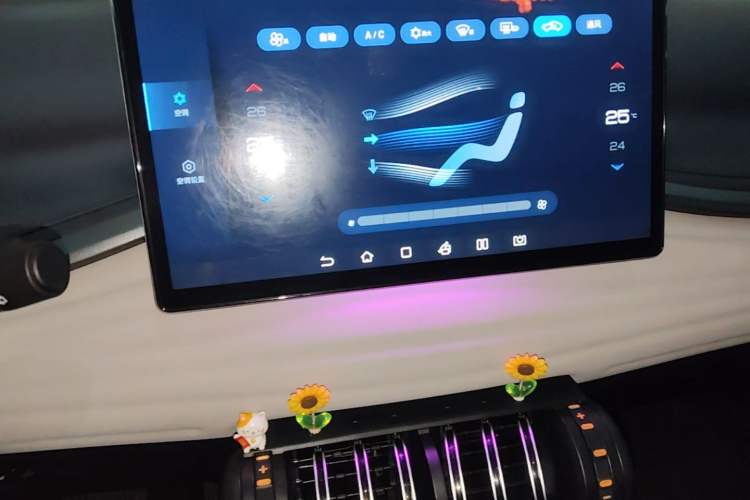 Used BYD Yuan PLUS 2024 Honor Edition 510KM Beyond Model Audio And AC Panel
