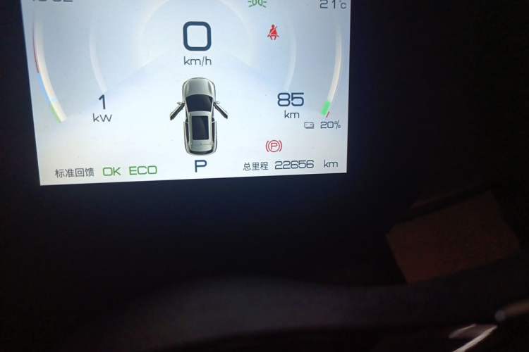 Used BYD Yuan PLUS 2024 Honor Edition 430KM Leading Model Odometer Close Up