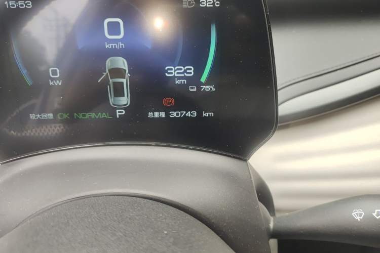 Used BYD Yuan PLUS 2024 Honor Edition 430KM Beyond Model Odometer Close Up
