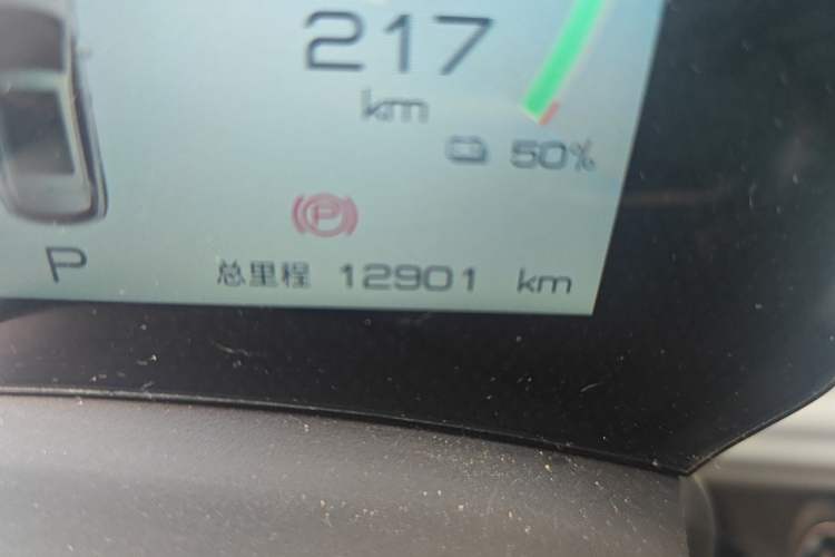 Used BYD Yuan PLUS 2024 Honor Edition 430KM Leading Model Odometer Close Up