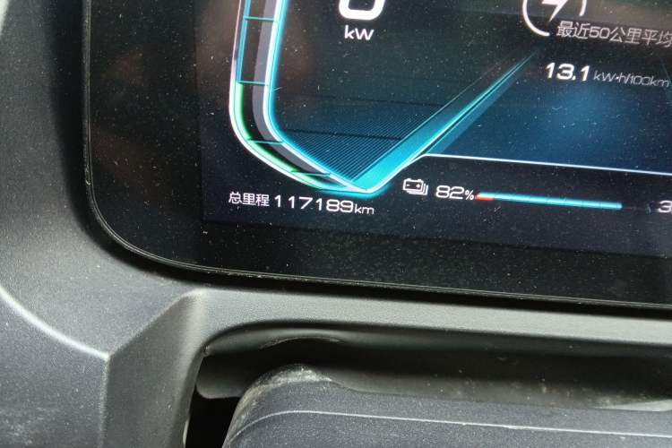 Used BYD Yuan Pro 2021 "Love for a Lifetime" Edition Odometer Close Up