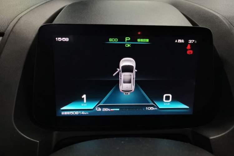 Used BYD Yuan Pro 2021 401 km Luxury Version Odometer Close Up