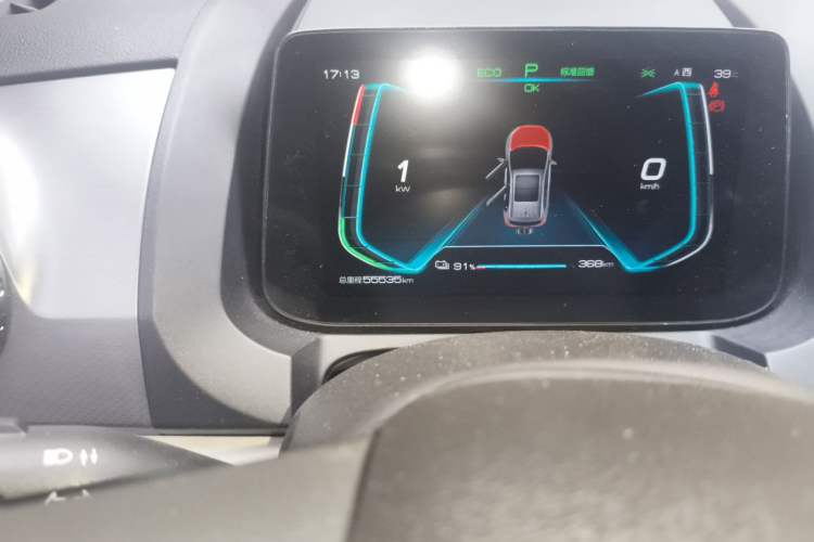 Used BYD Yuan Pro 2021 "Love for a Lifetime" Edition Odometer Close Up