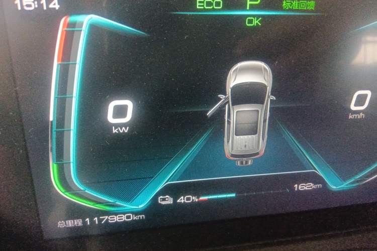 Used BYD Yuan Pro 2021 401 km Luxury Version Odometer Close Up