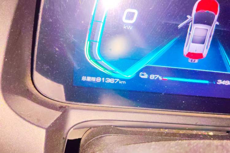 Used BYD Yuan Pro 2021 "Love for a Lifetime" Edition Odometer Close Up