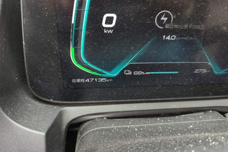 Used BYD Yuan Pro 2021 401 km Deluxe Version Odometer Close Up