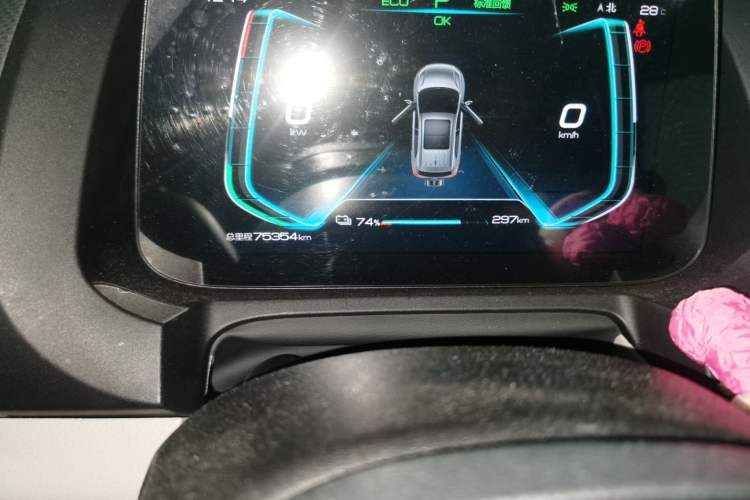 Used BYD Yuan Pro 2021 Lifetime Edition Odometer Close Up