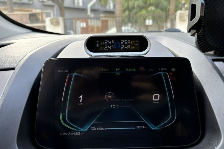 Used BYD Yuan Pro 2021 401 km Luxury Version Odometer Close Up