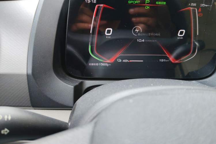 Used BYD Yuan Pro 2021 401 km Deluxe Version Odometer Close Up