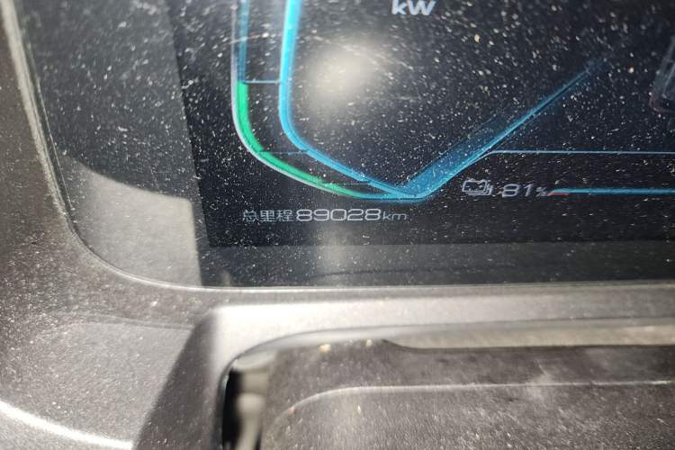 Used BYD Yuan Pro 2021 Lifetime Edition Odometer Close Up