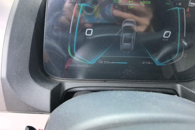 Used BYD Yuan Pro 2021 401 km Deluxe Version Odometer Close Up
