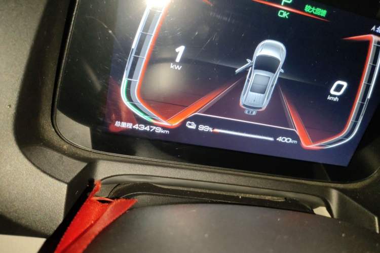 Used BYD Yuan Pro 2021 "Love for a Lifetime" Edition Odometer Close Up