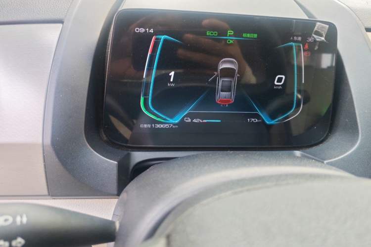 Used BYD Yuan Pro 2021 401 km Deluxe Version Odometer Close Up