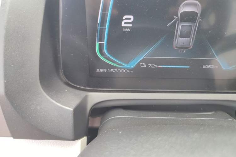 Used BYD Yuan Pro 2021 401 km Deluxe Version Odometer Close Up