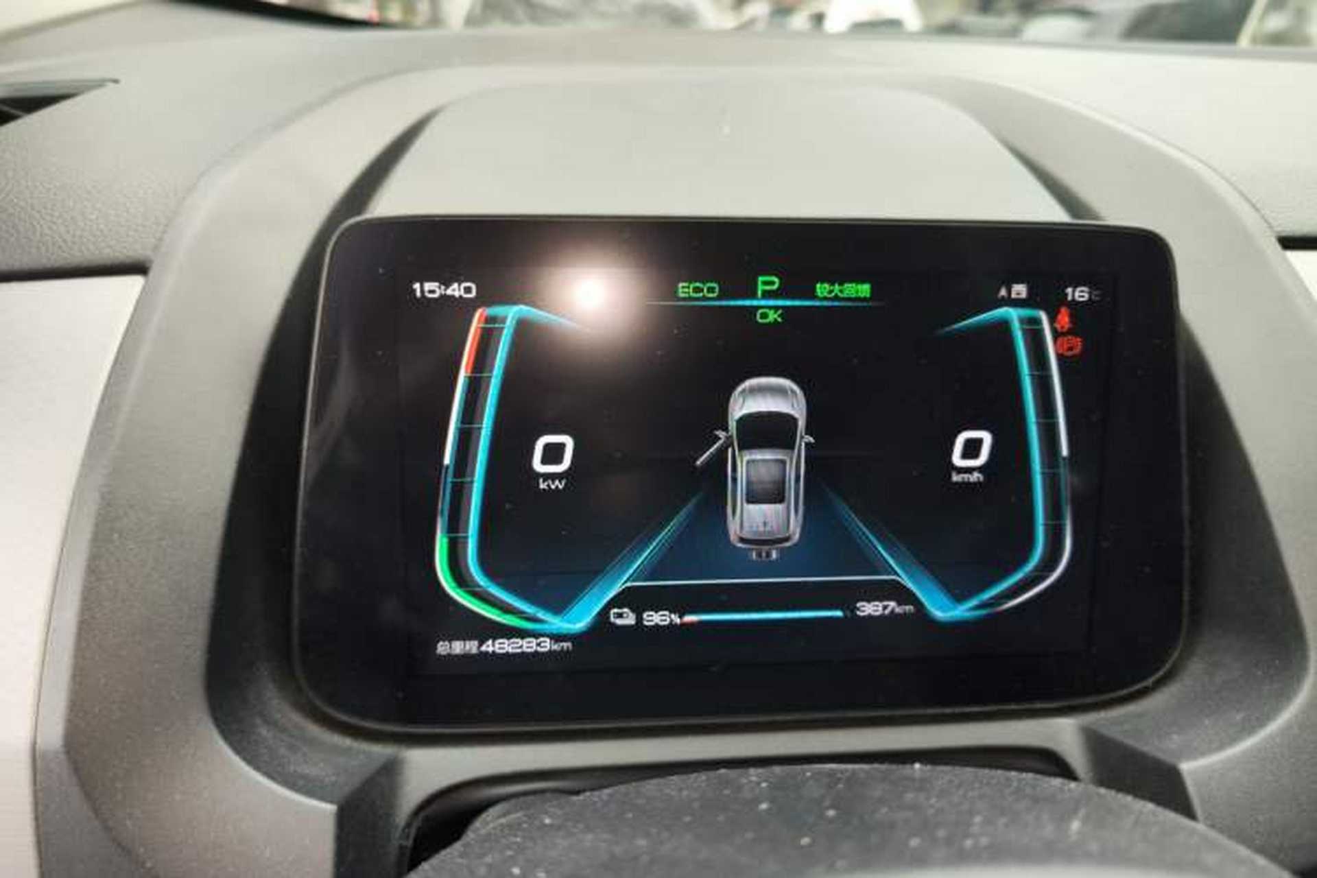 Used BYD Yuan Pro 2021 401 km Luxury Version Odometer Close Up