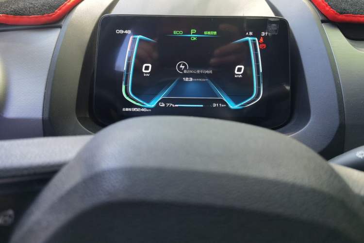 Used BYD Yuan Pro 2021 "Love for a Lifetime" Edition Odometer Close Up