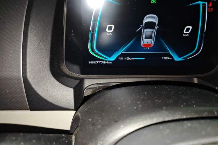 Used BYD Yuan Pro 2021 401 km Luxury Version Odometer Close Up