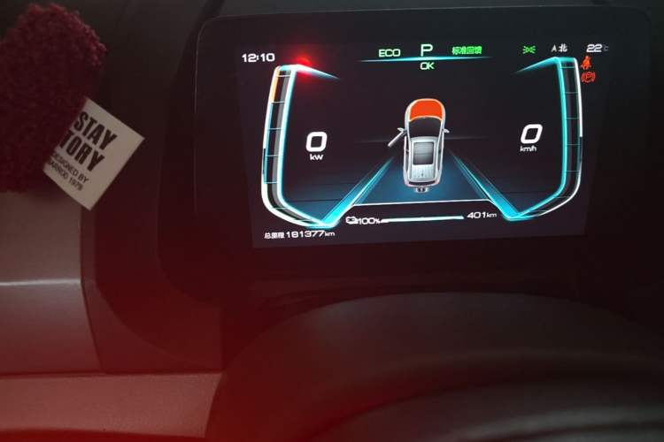 Used BYD Yuan Pro 2021 "Love for a Lifetime" Edition Odometer Close Up