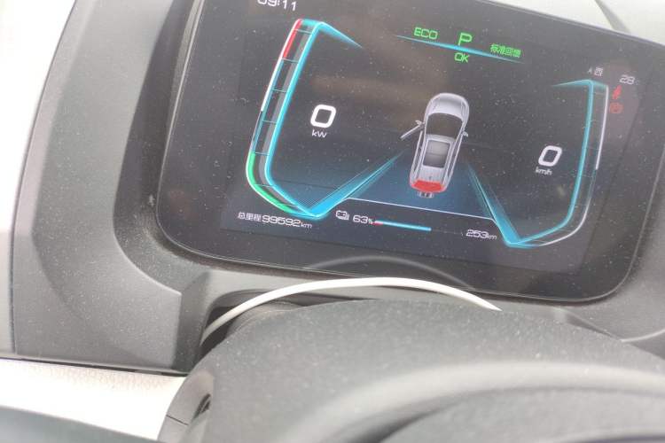 Used BYD Yuan Pro 2021 401 km Luxury Version Odometer Close Up