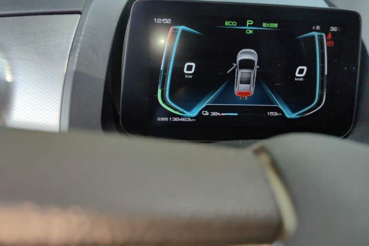 Used BYD Yuan Pro 2021 401 km Luxury Version Odometer Close Up