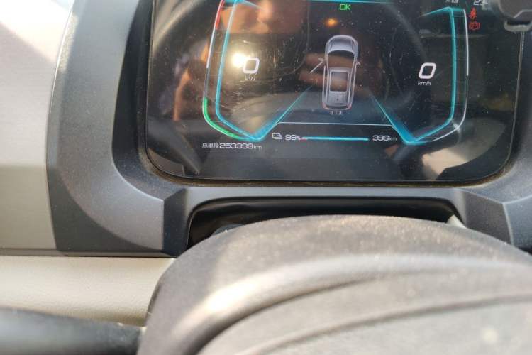 Used BYD Yuan Pro 2021 401 km Luxury Version Odometer Close Up