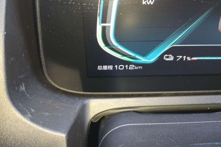 Used BYD Yuan Pro 2021 401 km Luxury Version Odometer Close Up