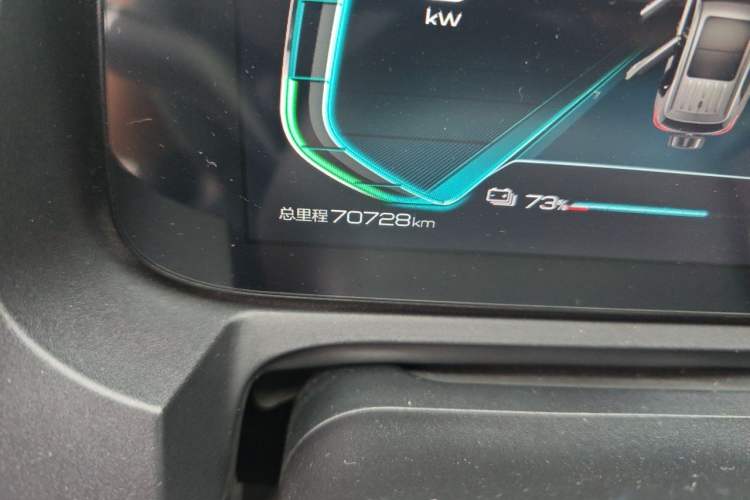 Used BYD Yuan Pro 2021 401 km Luxury Version Odometer Close Up