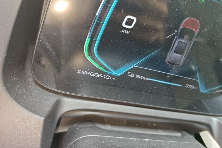 Used BYD Yuan Pro 2021 401 km Luxury Version Odometer Close Up