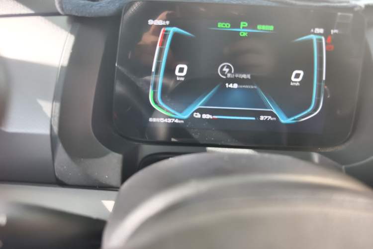 Used BYD Yuan Pro 2021 401 km Luxury Version Odometer Close Up