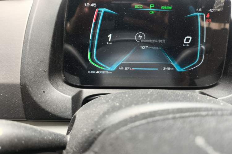 Used BYD Yuan Pro 2023 401KM Luxury Version Odometer Close Up
