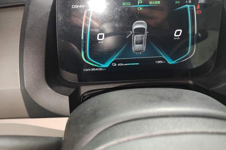 Used BYD Yuan Pro 2023 401KM Luxury Version Odometer Close Up