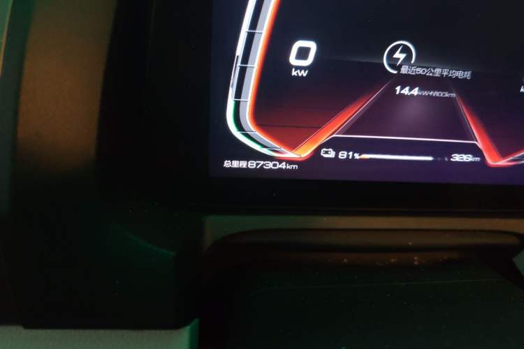 Used BYD Yuan Pro 2023 401KM Luxury Version Odometer Close Up